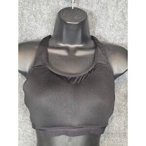 Lululemon Black High Support Sports Bra 34D Adjustable Criss Cross Strap Workout